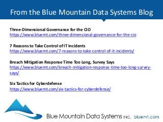 From the Blue Mountain Data Systems Blog
Feds Report Mixed Responses to Shared Services
https://www.bluemt.com/feds-report...