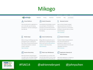 #FSAE14 @adriennebryant @johnyschen
Mikogo
 