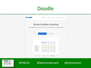 #FSAE14 @adriennebryant @johnyschen
Doodle
 