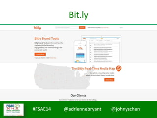 #FSAE14 @adriennebryant @johnyschen
Bit.ly
 