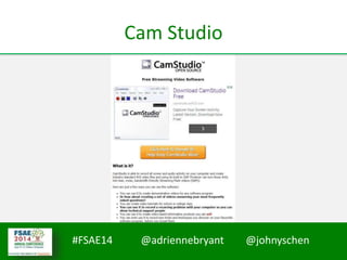 #FSAE14 @adriennebryant @johnyschen
Cam Studio
 