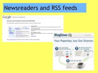 Newsreaders and RSS feeds 