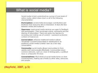 (Mayfield, 2007, p.5) 