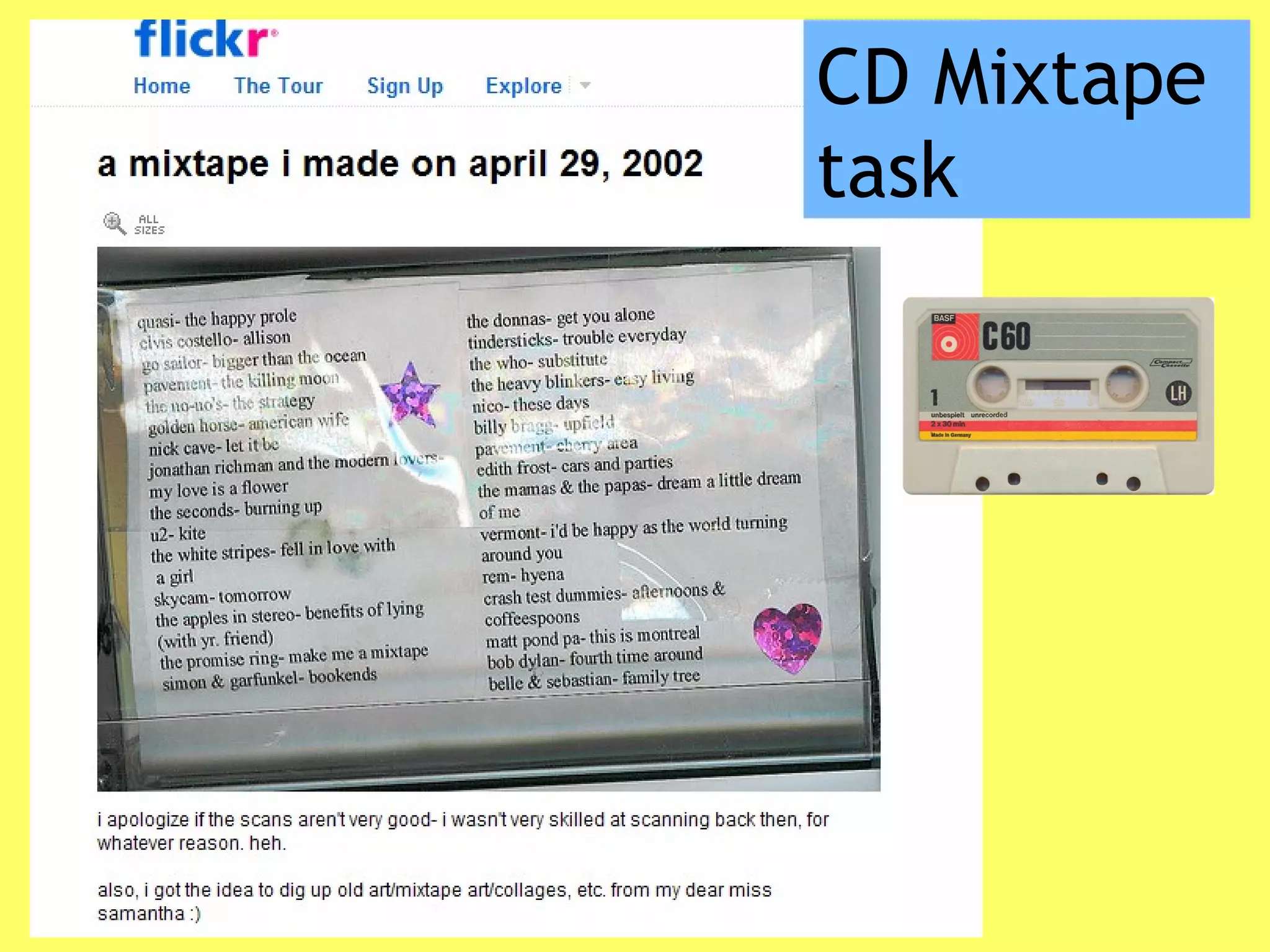 CD Mixtape
task
 