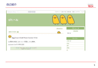 自己紹介
5
 