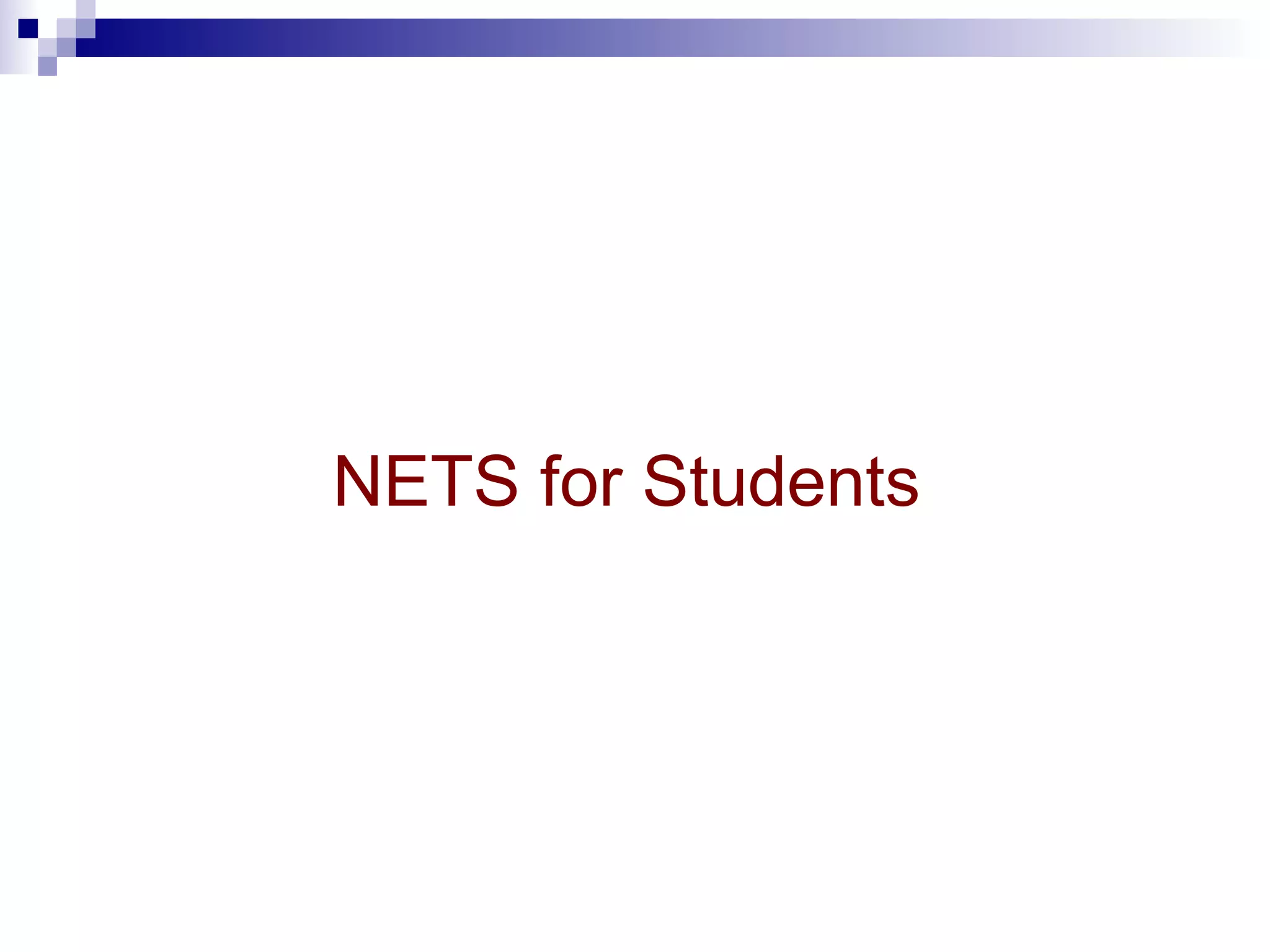 NETS for Students 