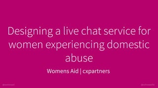 Womens Aid | cxpartners
 