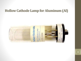 HollowCathode Lampfor Aluminum (Al)
9
 
