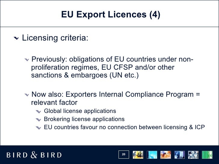 EU Dual Use Export Controls Update
