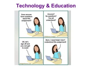 Technology and education - cartoons