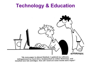 Technology and education - cartoons