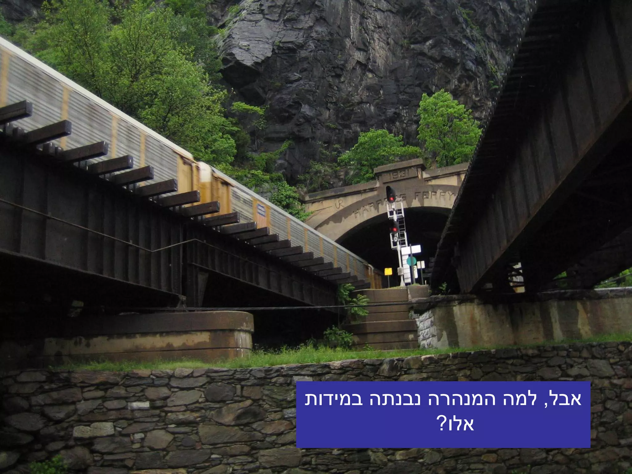 ‫אבל, למה המנהרה נבנתה במידות‬
              ‫אלו?‬
 