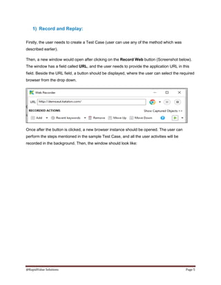 Test Case Creation in Katalon Studio | PDF