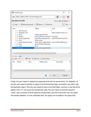 Test Case Creation in Katalon Studio | PDF