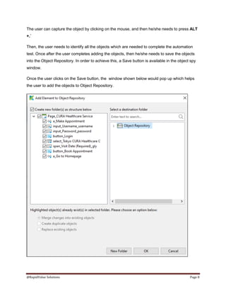 Test Case Creation in Katalon Studio | PDF