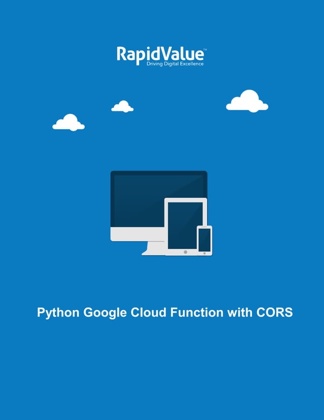 Python Google Cloud Function with CORS | PDF