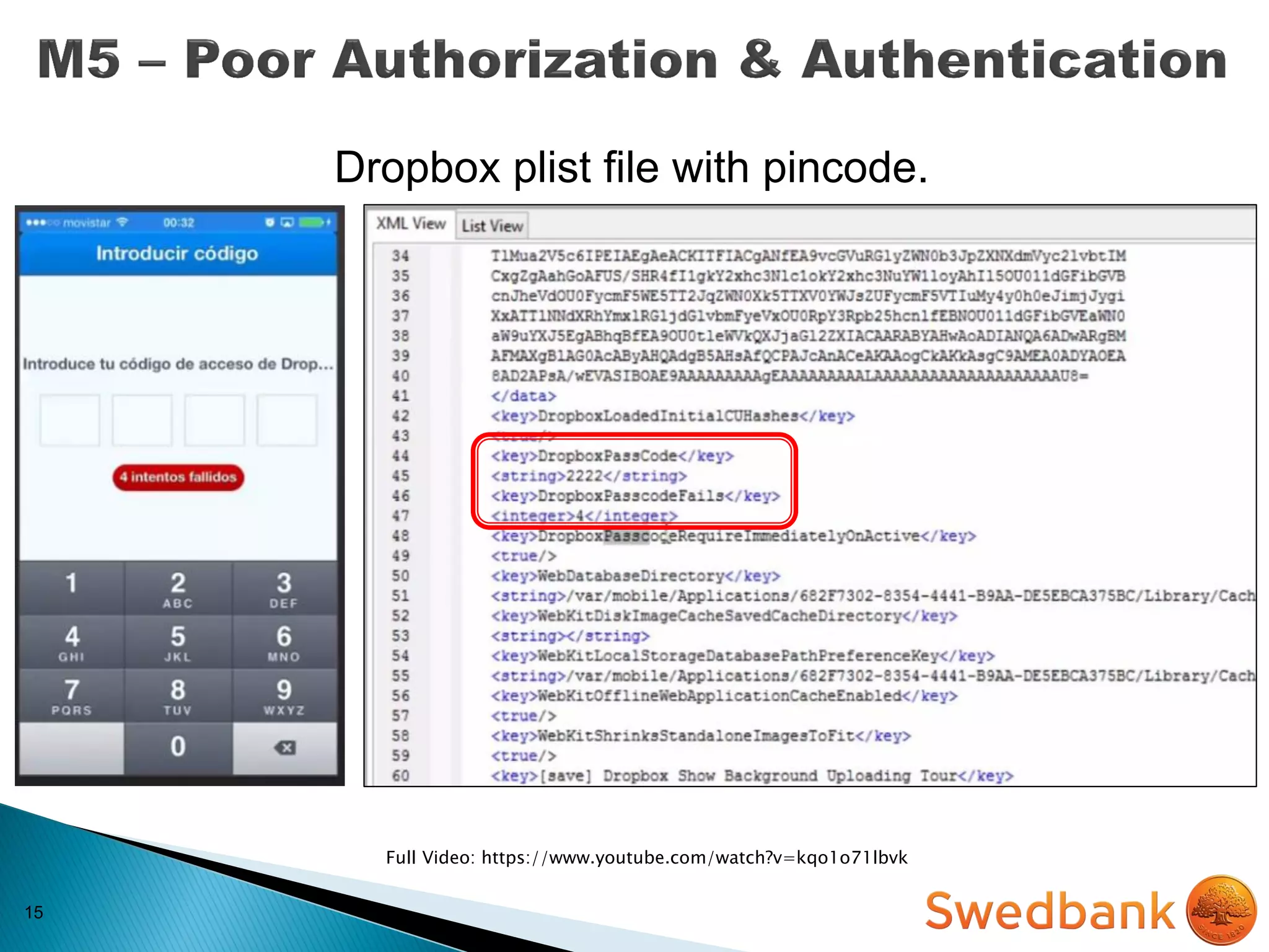 15
Full Video: https://www.youtube.com/watch?v=kqo1o71lbvk
Dropbox plist file with pincode.
 