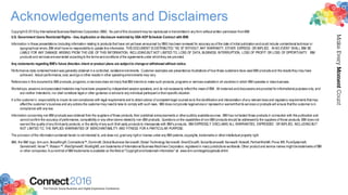 2016ConnectThe Premier Social Business and Digital Experience Conference
MakeEveryMomentCount
Acknowledgements and Disclaimers
Copyright © 2016by International Business Machines Corporation (IBM). No part of this document may be reproduced ortransmittedin any form without written permission fromIBM.
U.S. Government Users Restricted Rights - Use, duplication or disclosure restricted by GSA ADP Schedule Contract with IBM.
Information in these presentations (including information relating to products that have not yet been announced by IBM) has beenreviewed for accuracy as of the date of initial publicationandcould include unintentional technical or
typographical errors. IBM shall haveno responsibility to update this information. THIS DOCUMENT IS DISTRIBUTED "AS IS" WITHOUT ANY WARRANTY, EITHER EXPRESS OR IMPLIED. IN NO EVENT SHALL IBM BE
LIABLE FOR ANY DAMAGE ARISING FROM THE USE OF THIS INFORMATION, INCLUDING BUT NOT LIMITED TO, LOSS OF DATA, BUSINESS INTERRUPTION, LOSS OF PROFIT OR LOSS OF OPPORTUNITY. IBM
products and services arewarranted accordingto the terms andconditions of the agreements under whichthey are provided.
Any statements regarding IBM's future direction, intent or product plans are subjectto changeor withdrawal without notice.
Performance data containedhereinwas generally obtained ina controlled, isolatedenvironments. Customer examples are presentedas illustrations of how those customers have usedIBM products and theresults they may have
achieved. Actual performance, cost, savings orother results in other operatingenvironments may vary.
References in this document to IBM products, programs, orservices does not imply that IBM intends to make such products, programs or services availablein all countries in which IBM operates or does business.
Workshops, sessions andassociatedmaterials may havebeen preparedby independent sessionspeakers, and do not necessarily reflect the views of IBM. All materials anddiscussions areprovided forinformational purposes only, and
are neither intendedto, nor shall constitute legal or other guidance oradviceto any individual participant ortheirspecific situation.
It is the customer’s responsibility to insure its owncompliance with legal requirements and to obtainadvice of competent legal counsel as to theidentificationand interpretation of any relevant laws and regulatory requirements that may
affect the customer’s business and any actions the customermay needto take to comply with such laws. IBM does not provide legaladviceor represent or warrant that its services orproducts will ensure that the customer is in
compliance with any law.
Information concerning non-IBM products was obtained from the suppliers of those products, their published announcements or otherpublicly availablesources. IBM has not tested those products in connection with this publication and
cannot confirm the accuracy of performance, compatibility or any otherclaims relatedto non-IBM products. Questions onthe capabilities of non-IBM products should be addressedto the suppliers of those products. IBM does not
warrant the quality of any third-party products, or the ability of any such third-party products to interoperate with IBM’s products. IBM EXPRESSLY DISCLAIMS ALL WARRANTIES, EXPRESSED OR IMPLIED, INCLUDING BUT
NOT LIMITED TO, THE IMPLIED WARRANTIES OF MERCHANTABILITY AND FITNESS FOR A PARTICULAR PURPOSE.
The provision of the informationcontained herein is not intended to, and does not, grant any right or license under any IBM patents, copyrights, trademarks or otherintellectual property right.
IBM, the IBM logo, ibm.com, BrassRing®, Connections™, Domino®, GlobalBusiness Services®, Global Technology Services®, SmartCloud®, SocialBusiness®, Kenexa®, Notes®, PartnerWorld®, Prove It!®, PureSystems®,
Sametime®, Verse™, Watson™, WebSphere®, Worklight®, are trademarks of International Business Machines Corporation, registeredin many jurisdictions worldwide. Other product and service names might betrademarks of IBM
or other companies. A current list of IBM trademarks is available on theWebat "Copyright andtrademark information" at: www.ibm.com/legal/copytrade.shtml.
 