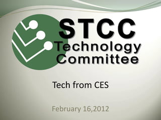 Tech from CES

February 16,2012
 