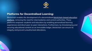 How blockchain is used in education? | PDF