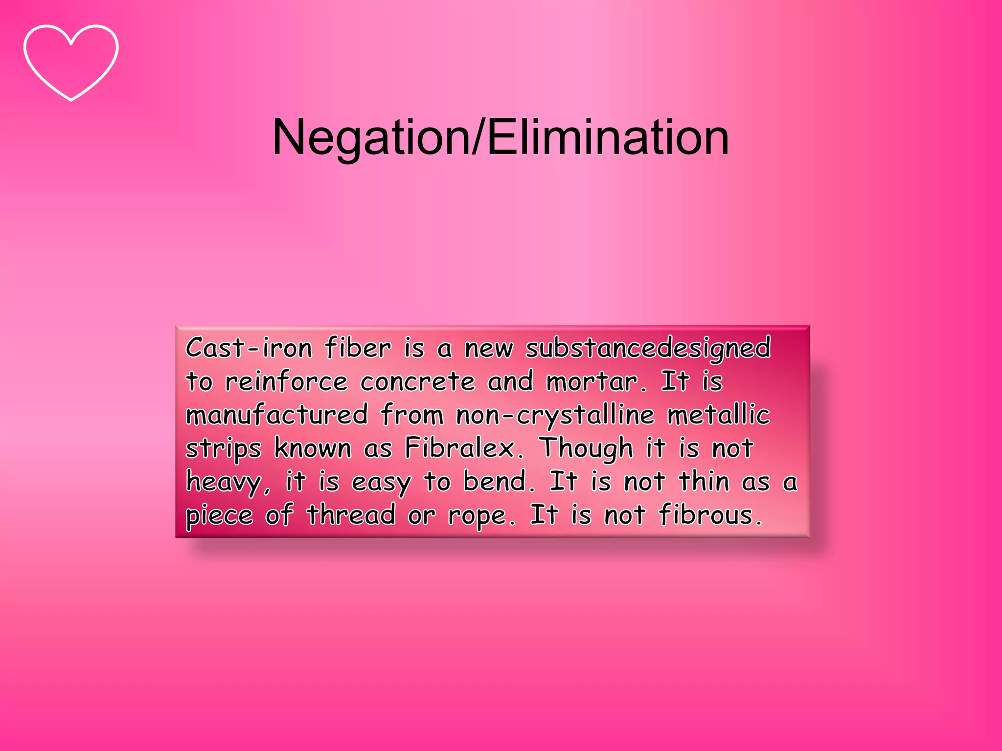 Negation/Elimination
 