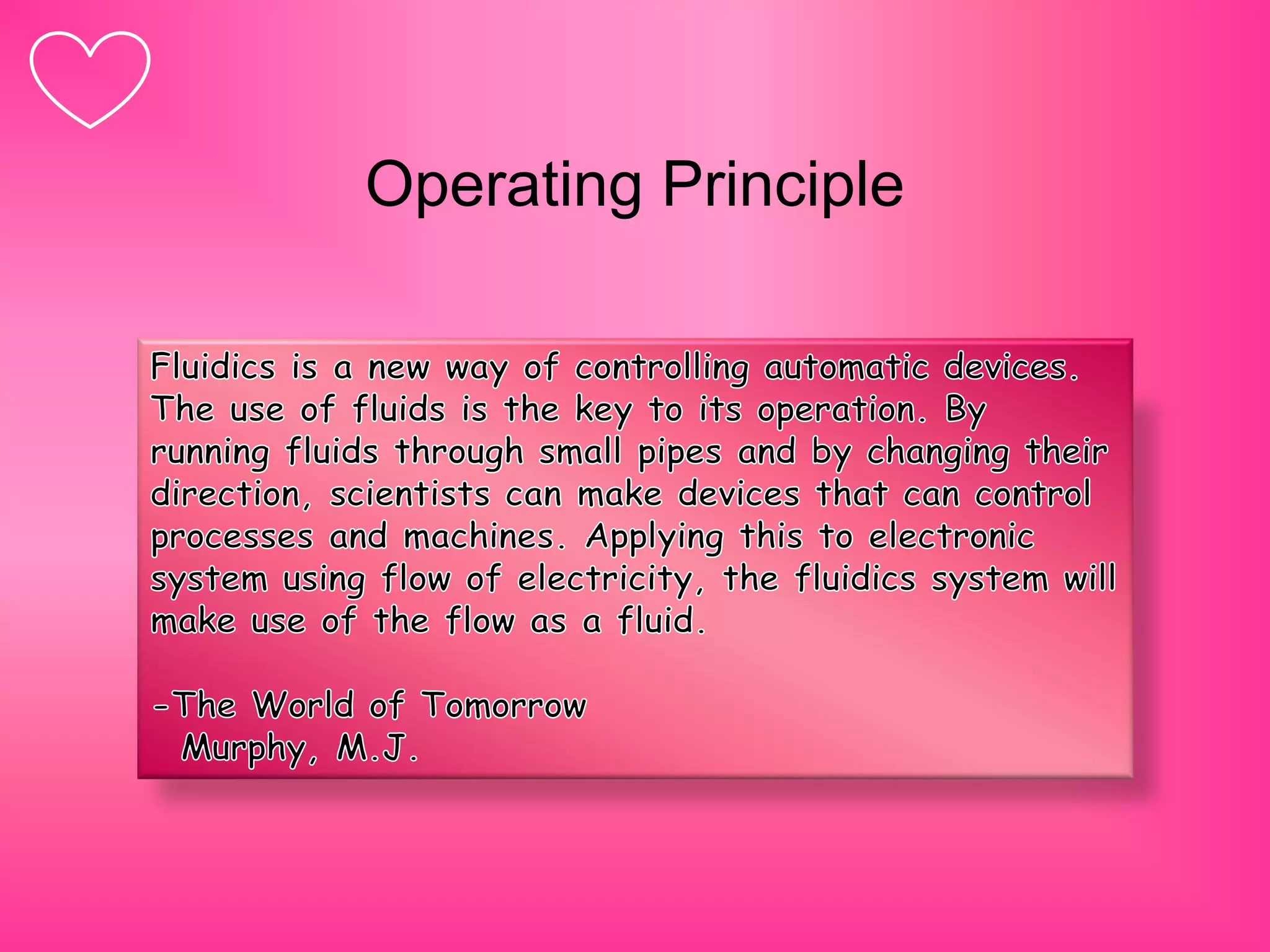 Operating Principle
 