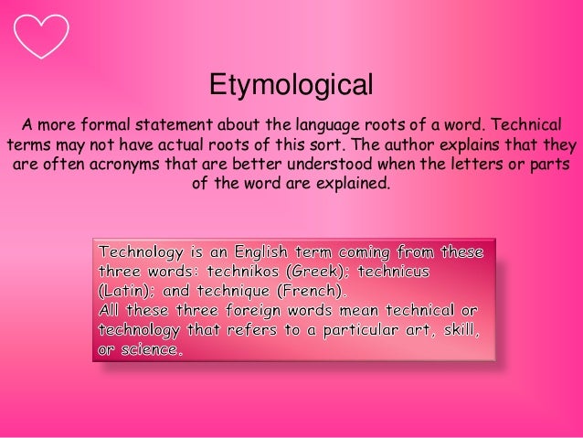 Technical Communication; Definition and Classification