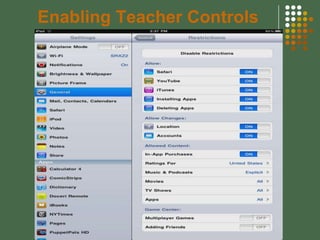 Enabling Teacher Controls
 