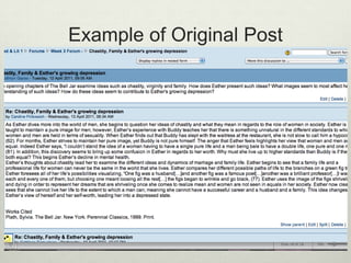 Example of Original Post
 