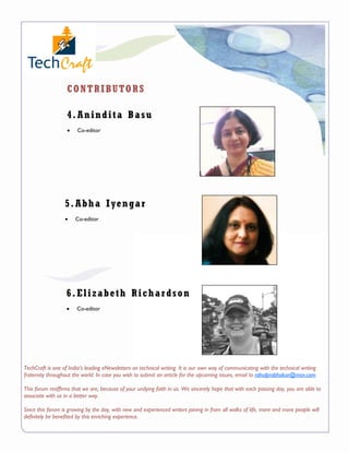 TechCraft - India's leading eNewsletter on Technical Writing (February 2009, Volume 40)