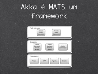 Akka é MAIS um
  framework
 
