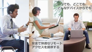 5 © 2015 Citrix.
安全で快適なリモート
アクセスを提供する
いつでも、どこでも、
どんなデバイスからでも
 