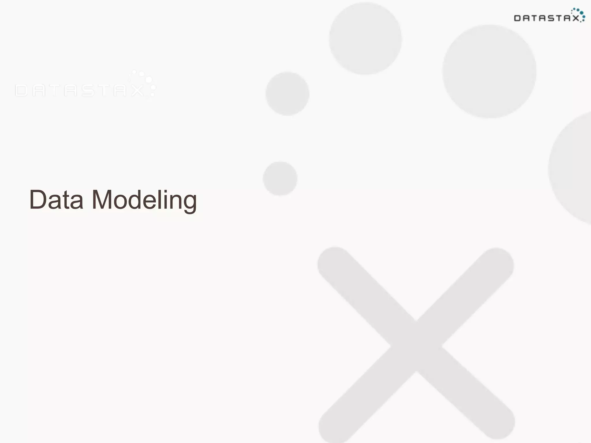 Data Modeling 
 