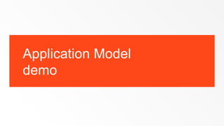 Application Model
demo
 