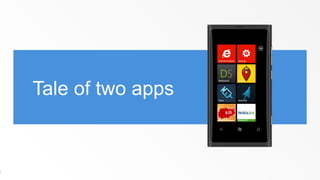Tale of two apps



0
 