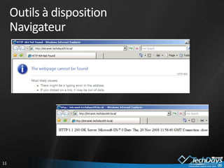 Outils à dispositionNavigateur