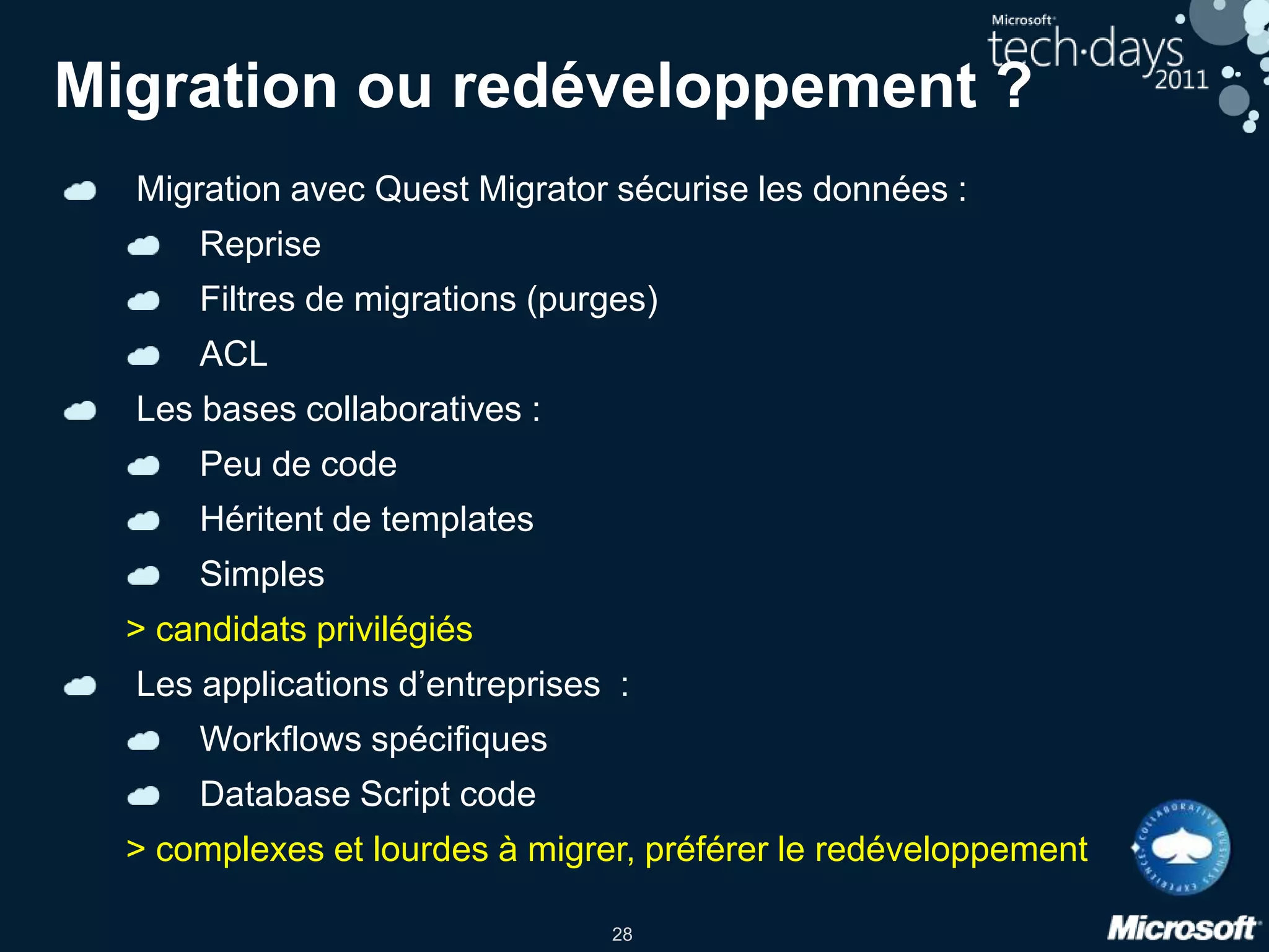 Mise en œuvre de l’analyse