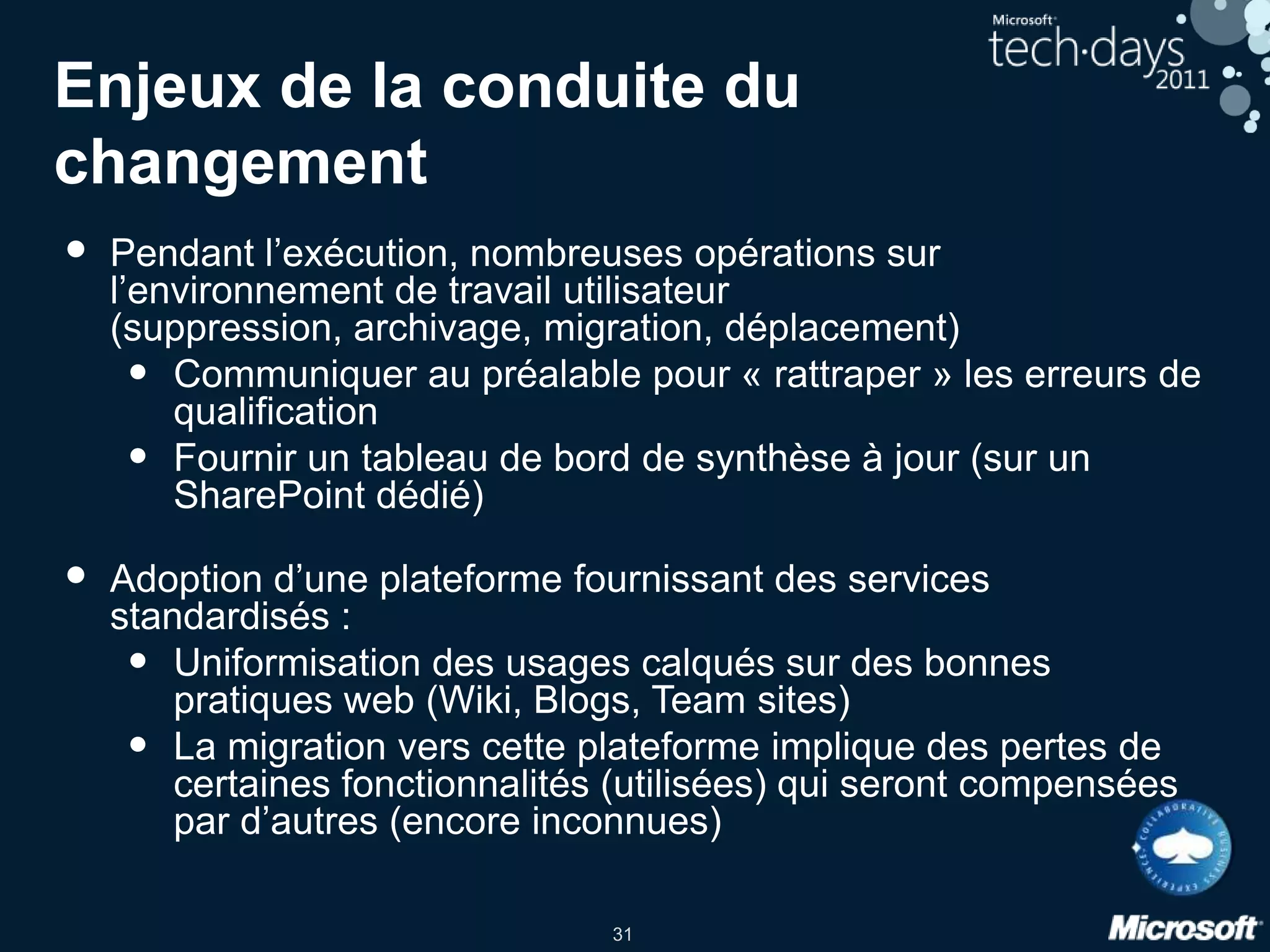 Phase d’analysePhase de découverte et analyse par zone géographiqueNécessité de déployer des sondes au plus procheProblématique de déploiement des droits d’accès requis