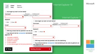 Internet Explorer 10




         Internet Explorer 7
 