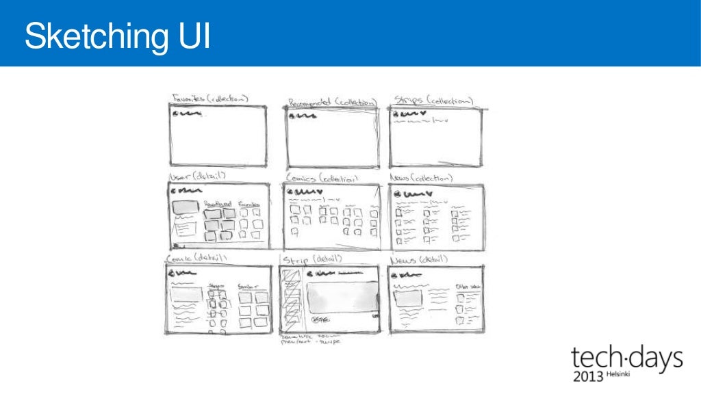 Sketching UI
