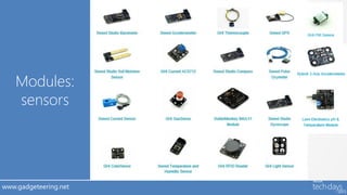 Modules:
    sensors




www.gadgeteering.net
 