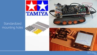 Standardized
mounting holes
 
