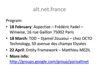 Tech Days Paris Intoduction F# and Collective Intelligence