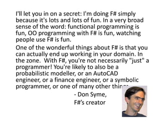 Tech Days Paris Intoduction F# and Collective Intelligence