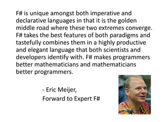 Tech Days Paris Intoduction F# and Collective Intelligence