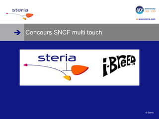 Concours SNCF multi touch 