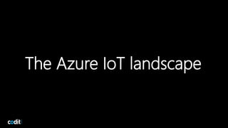 The Azure IoT landscape
7
 