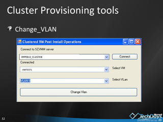Cluster Provisioning tools ,[object Object],VMTEST1 