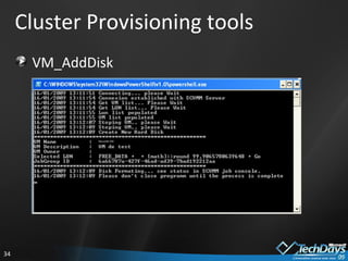 Cluster Provisioning tools ,[object Object],Nouvelle VM 