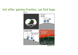 But after gaining traction.. we find bugs
11
 
